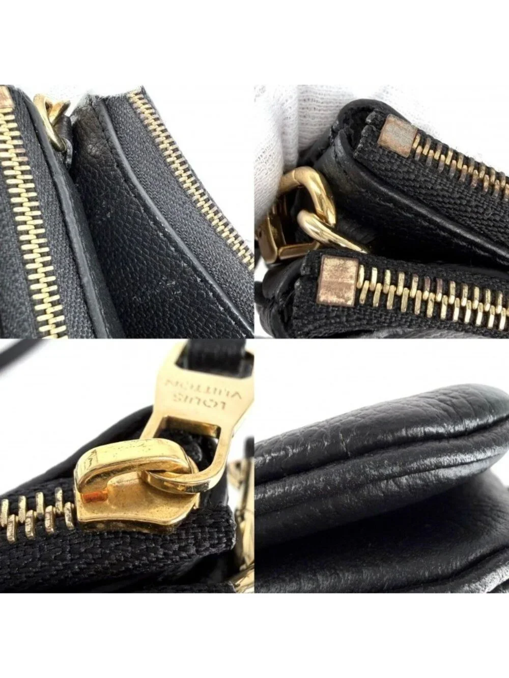 Louis Vuitton © Crossbody Black Beige Gold